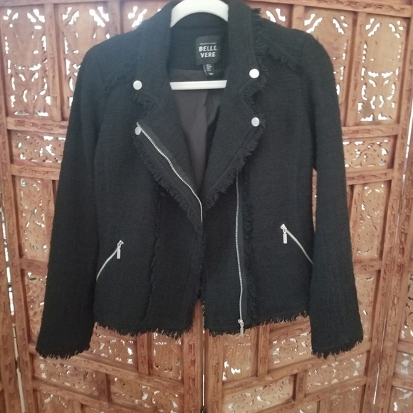 Belle Vere Tweed Moto Jacket EUC - Picture 15 of 15